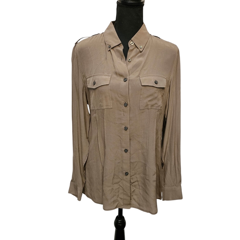 Banana Republic Taupe Blouse